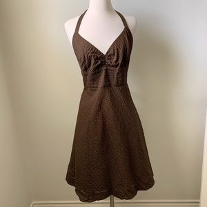 J Crew Seersucker Halter Dress - Size 14